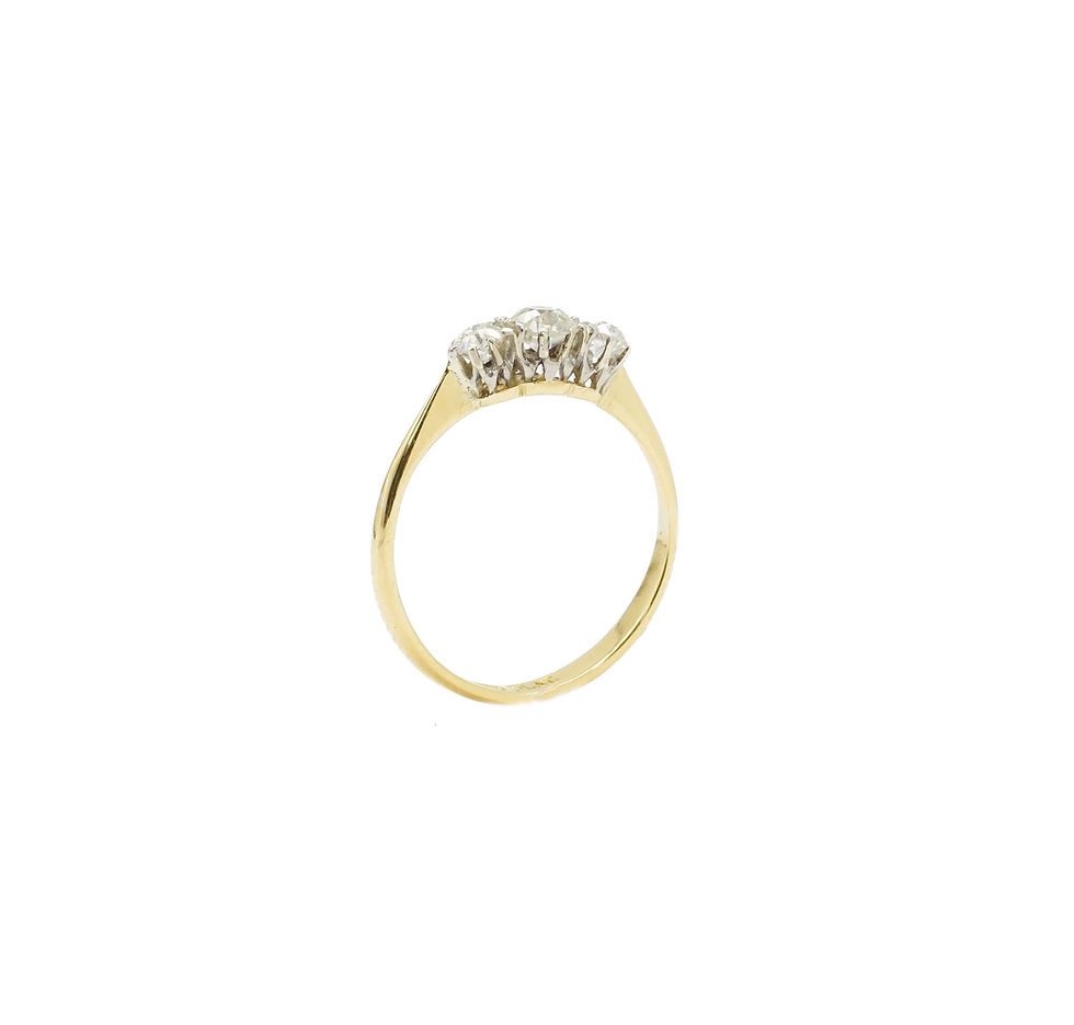 Thumbnail: 18ct Diamond Trilogy Ring (0.63ct)