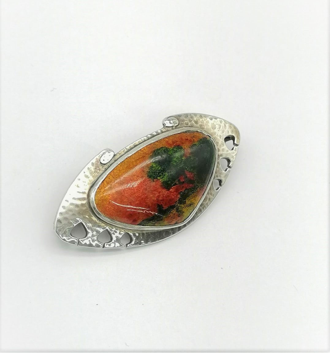 Murrle Bennett Enamel Brooch