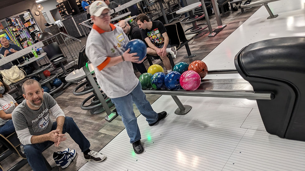Clients bowling