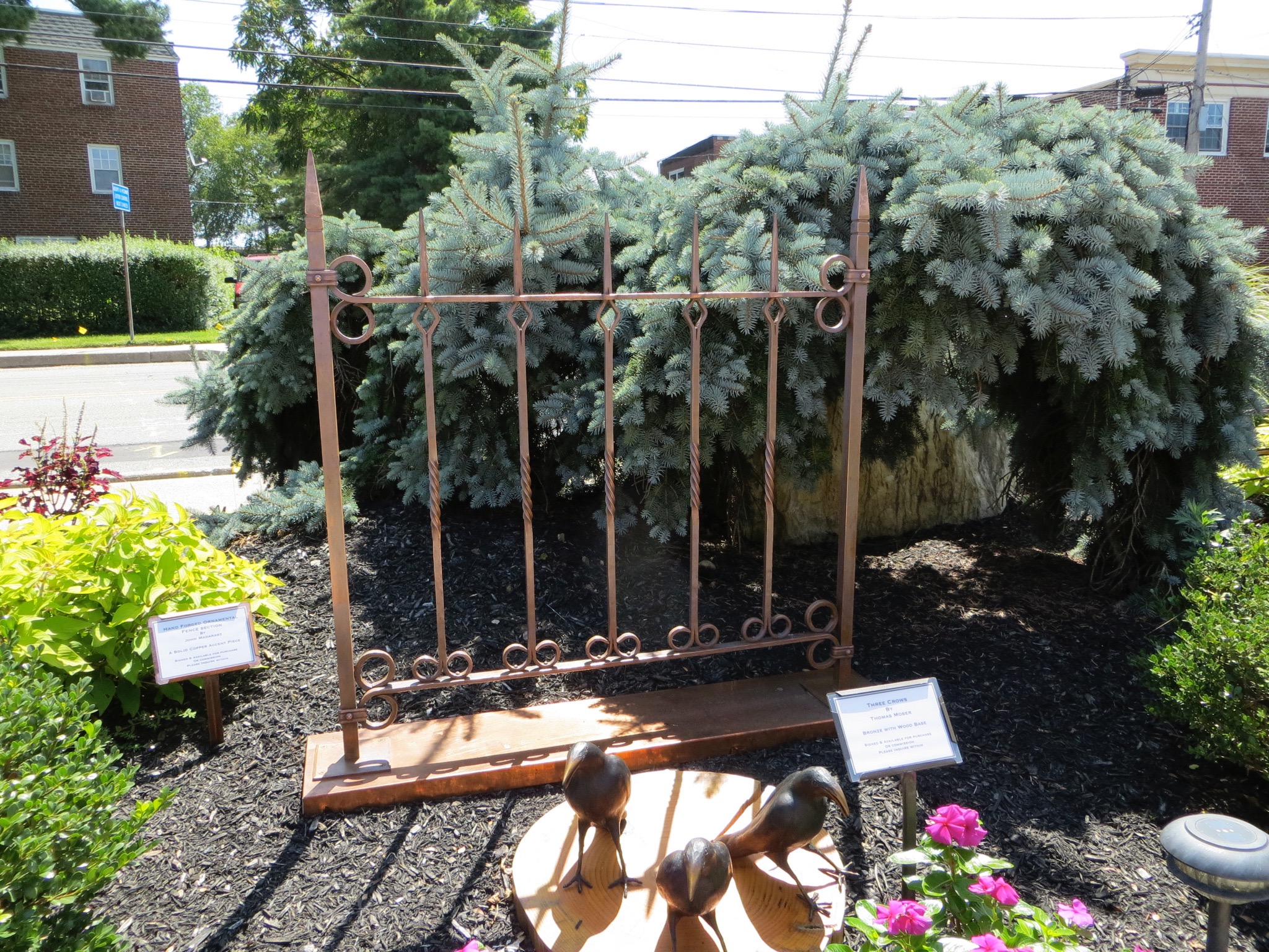 12. Solid Copper Fence Fragment
