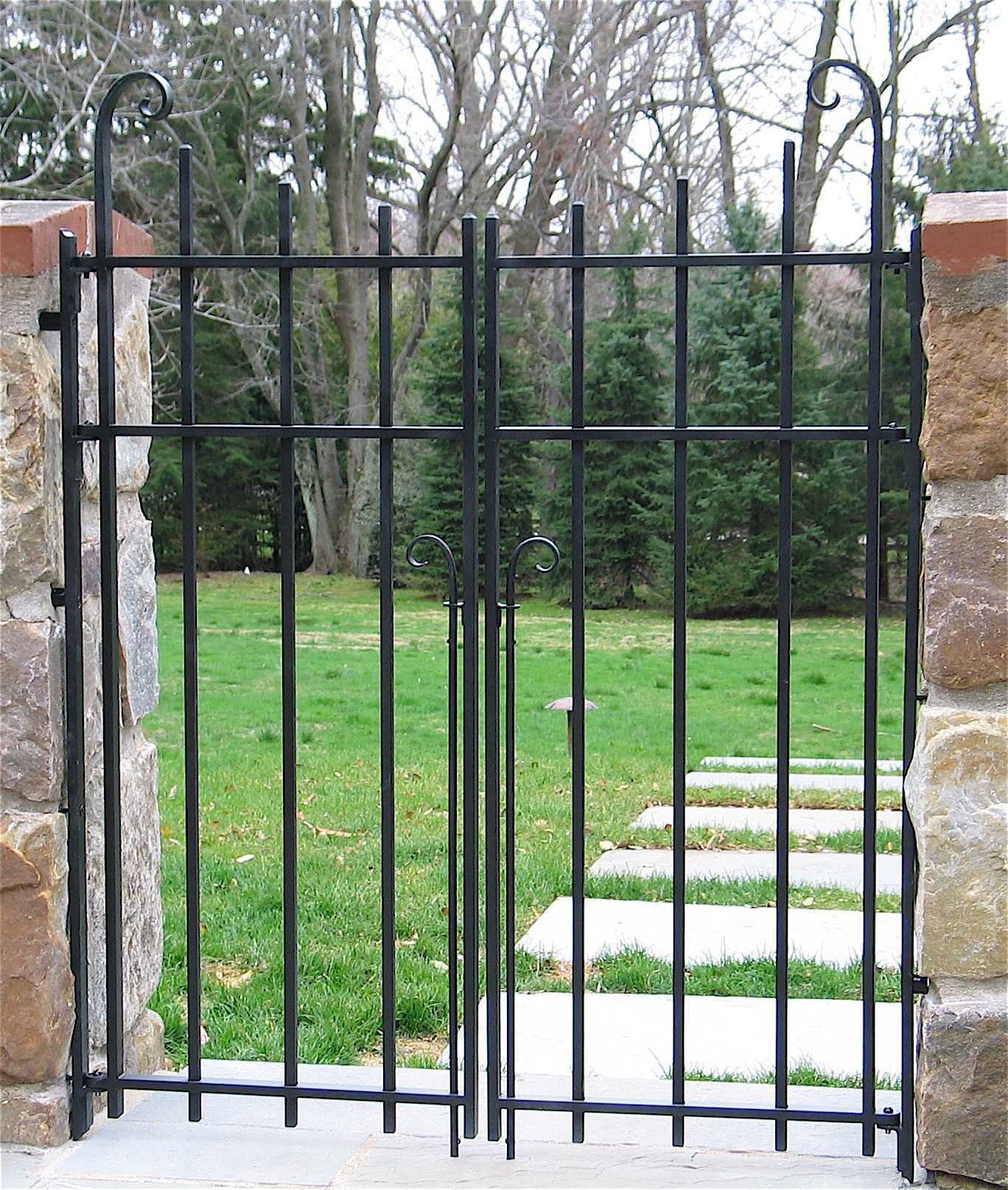 23. Simple Iron Patio Gates