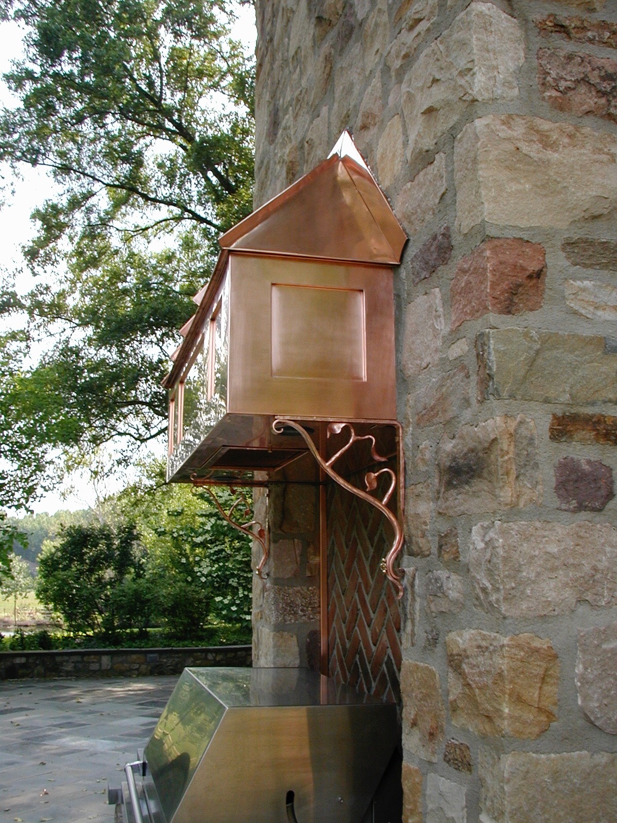 Exterior Copper Vent Hood