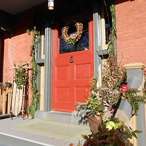 Holiday Front Door on West Chester Public Library Holiday Home Tour