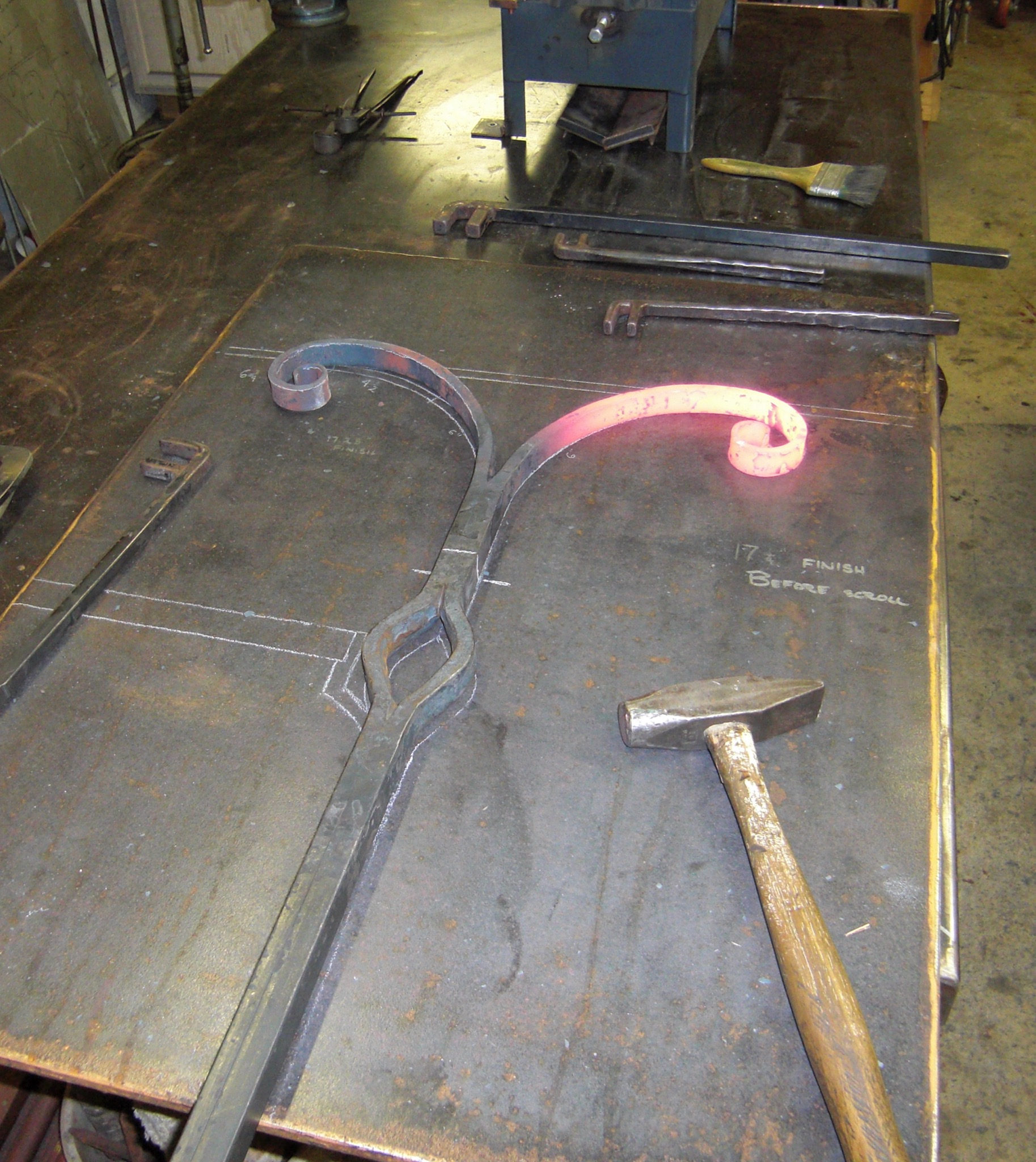 Hot split iron