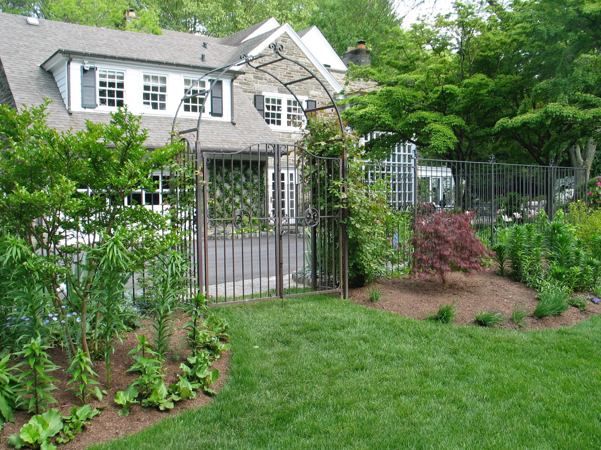 7. Solid Copper Garden Gates
