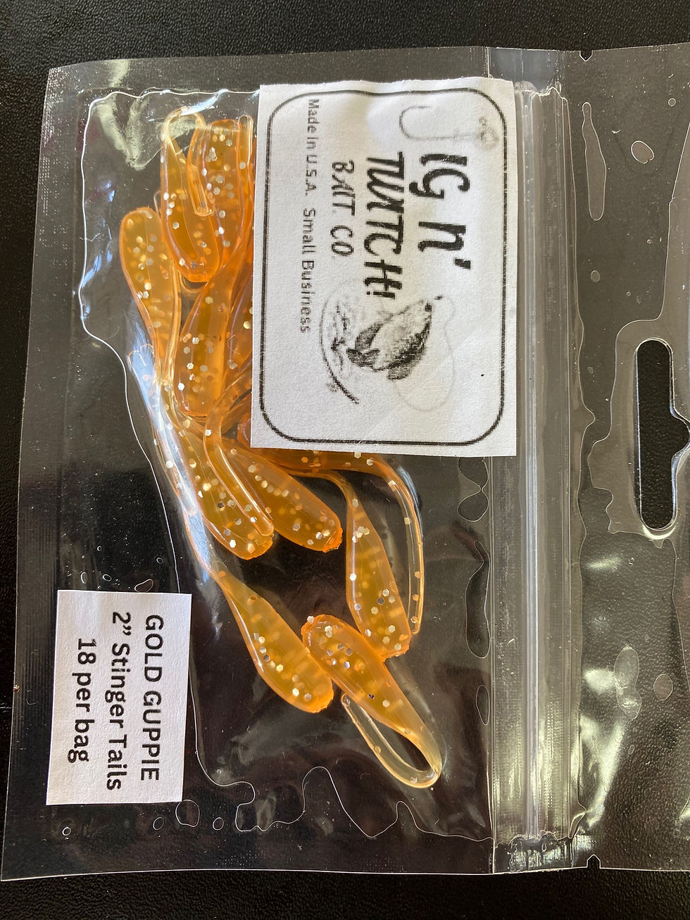 JIG N’ TWITCH 2” stinger Tails pack of 18 An'B Bait and Tackle