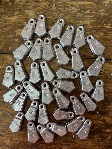 Flat Bank Oz Bank Sinkers 4oz Flat Bank Sinker (25 Pack) Lead