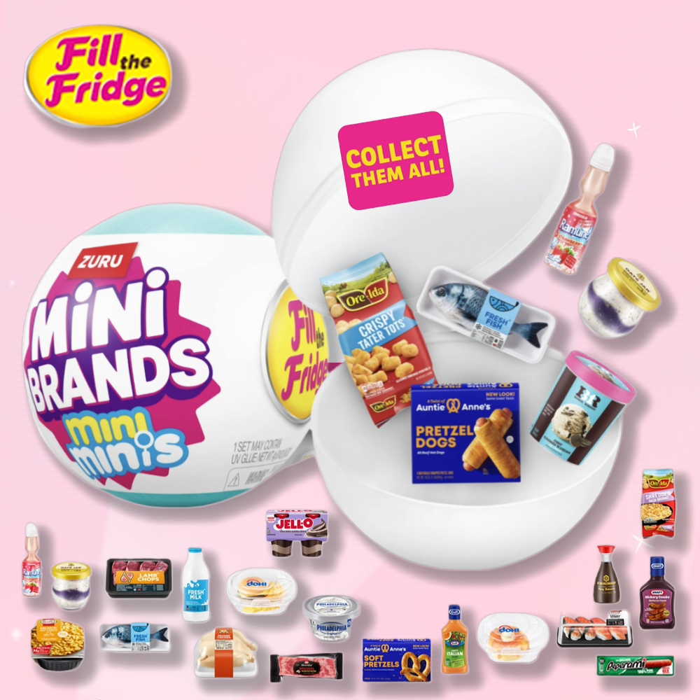 Zuru Mini Brands Fill The Fridge Mini Minis Blindbox Toy Collectible Miniature S