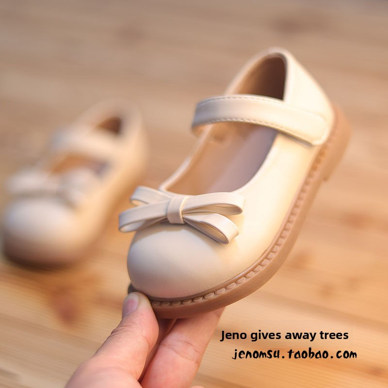 Thumbnail: Little Girls Shoes Spring Autumn Kids Soft PU Leather Shoes for Girl School Mary