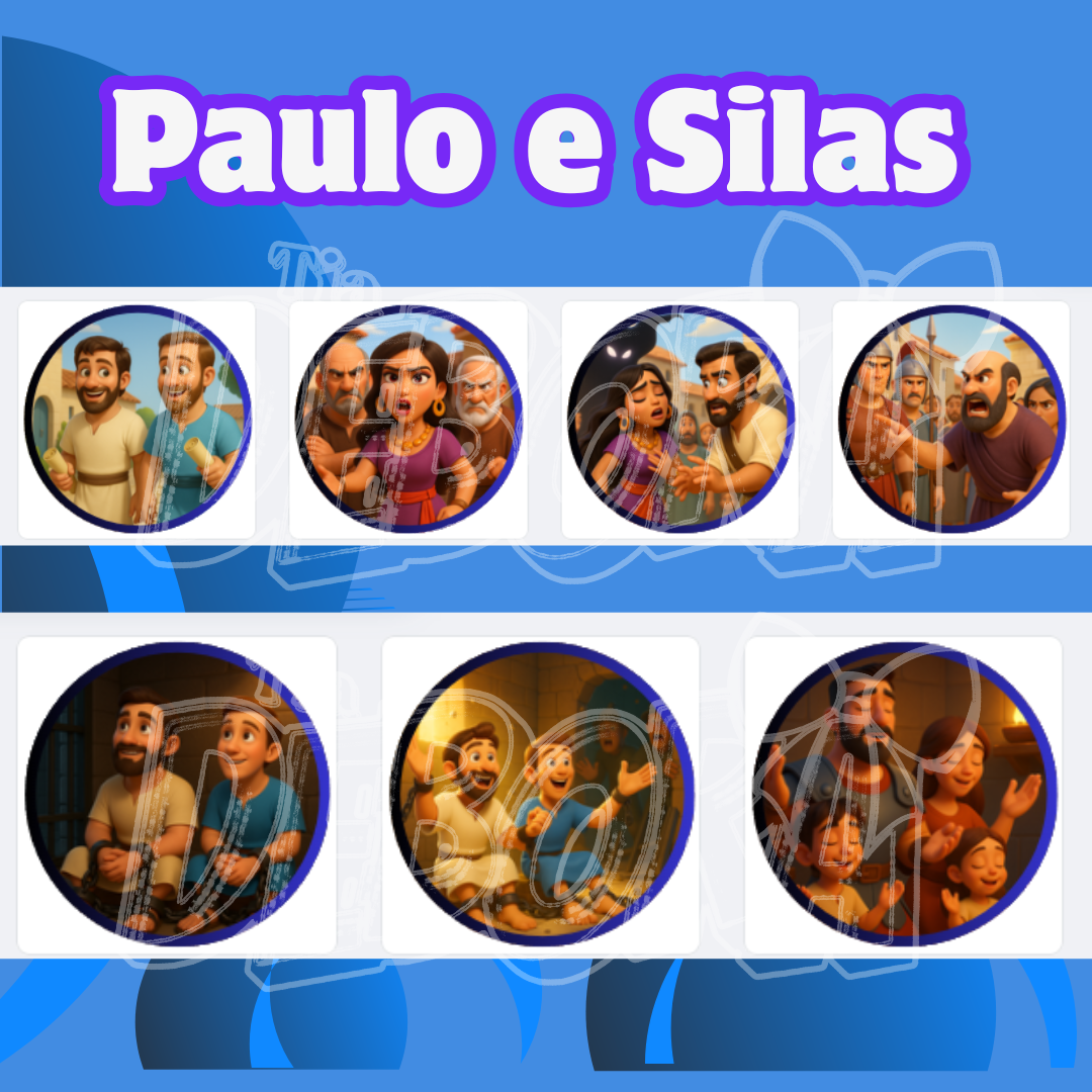 Recurso visual Paulo e Silas na prisão