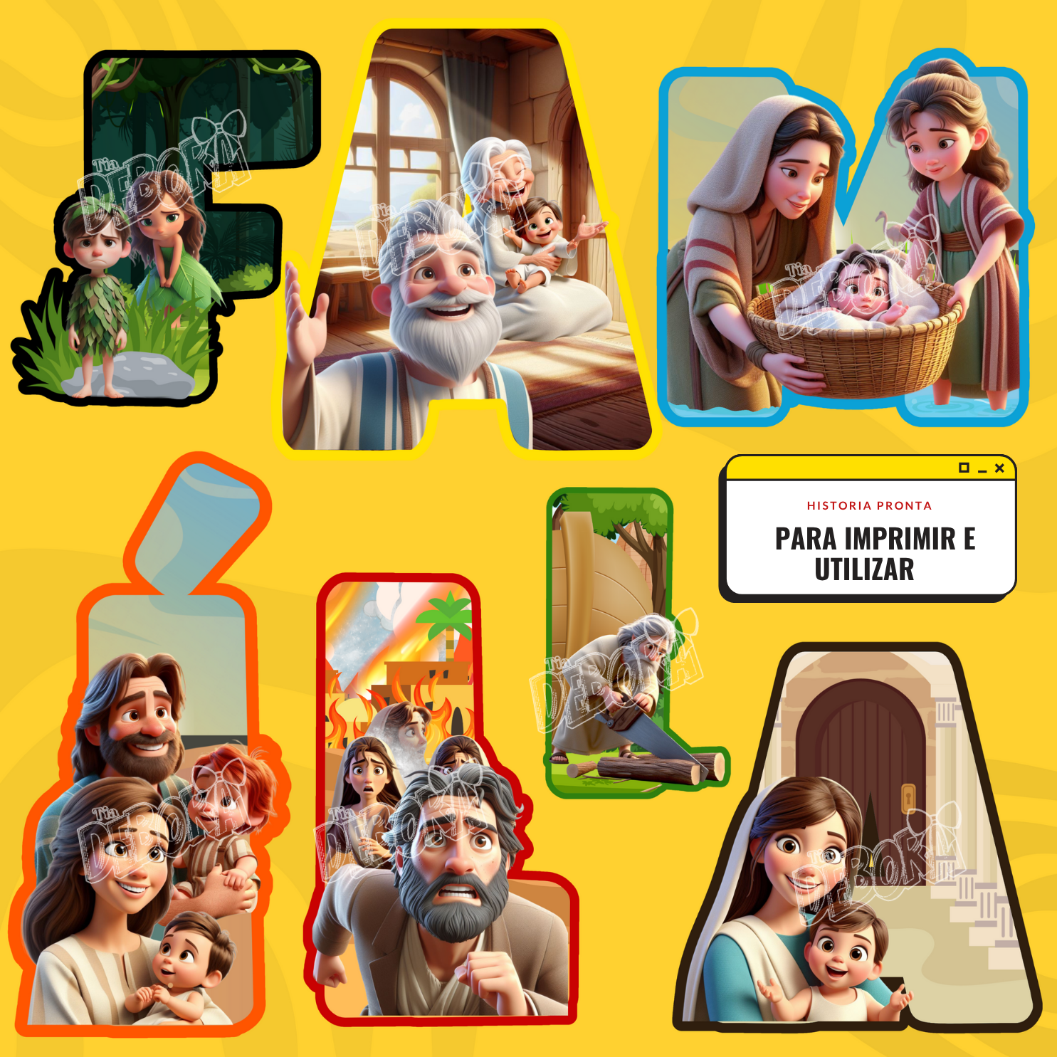 Recurso visual Famílias da Bíblia