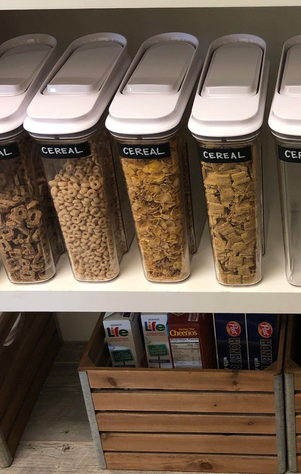 Chalkboard tape labeling