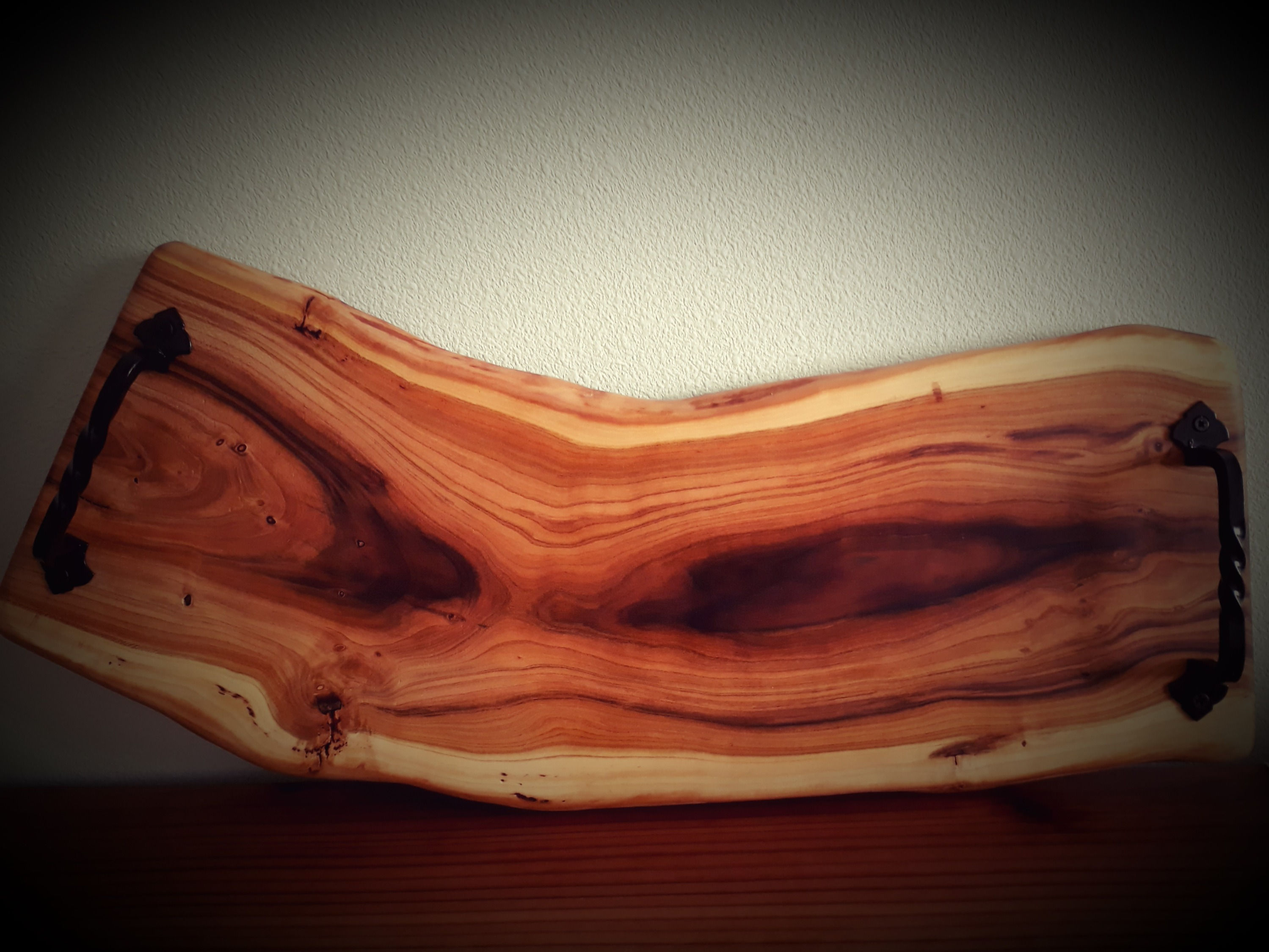 Live Edge Apricot Serving Board - Large