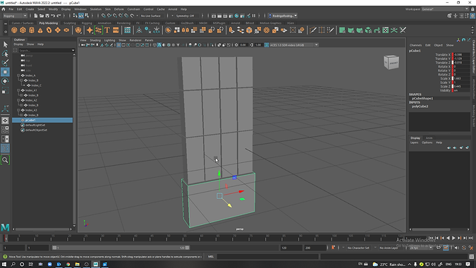 6 in the Outliner ctrl D to duplicate all the fingers and bring a other Cube under the ind