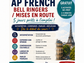 đ«đ· 5 Free AP French Bell Ringers for No-Prep Warm-Ups!