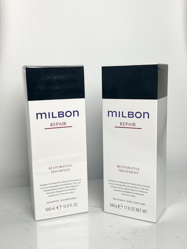 Milbon Repair Shampoo & Conditioner | Wood Hair Salon