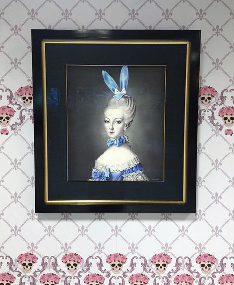 Marie Ann-Bunny framed on show
