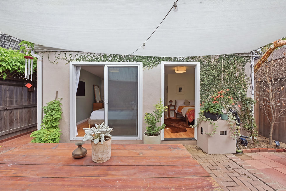 rear patio