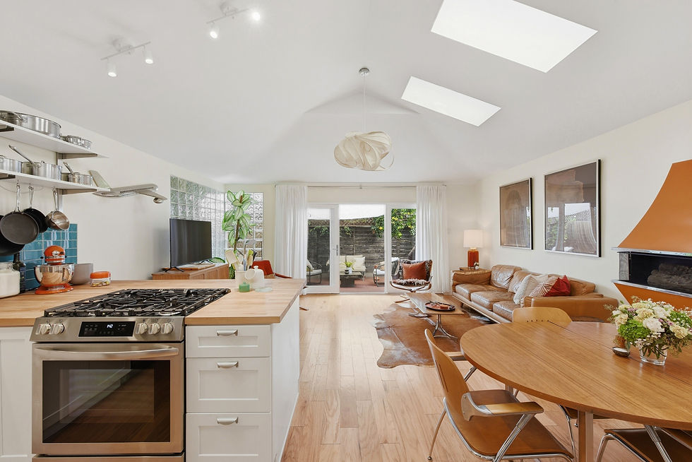 dining and kitchen