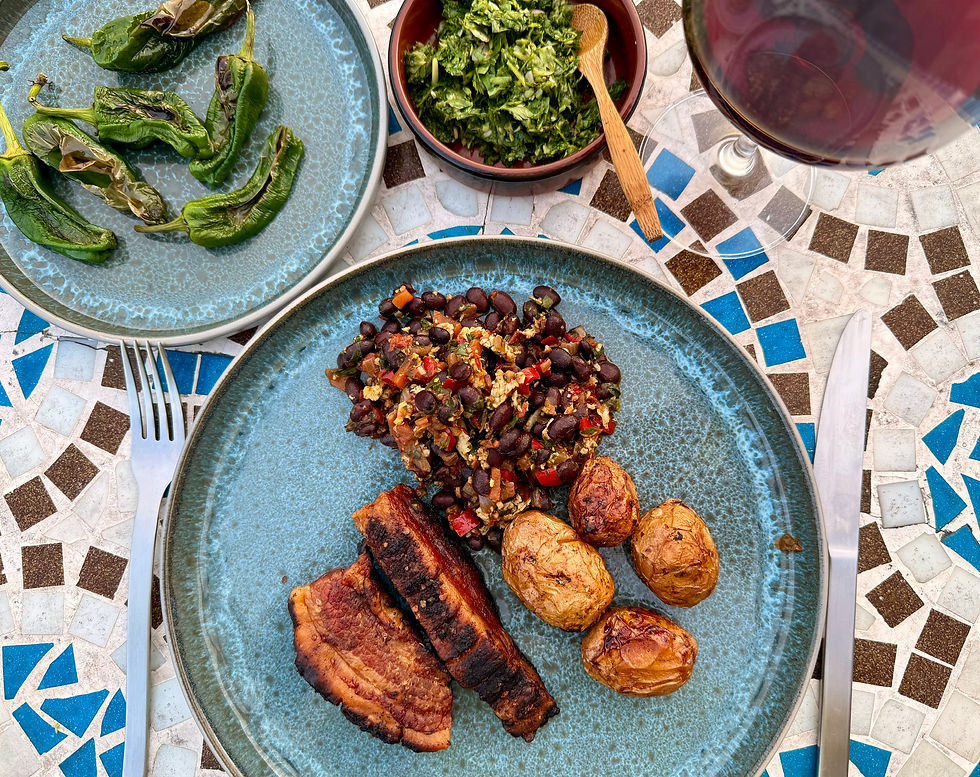 Spanish slow-roasted pork belly