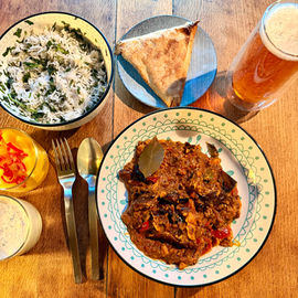 Durban vegan eggplant curry