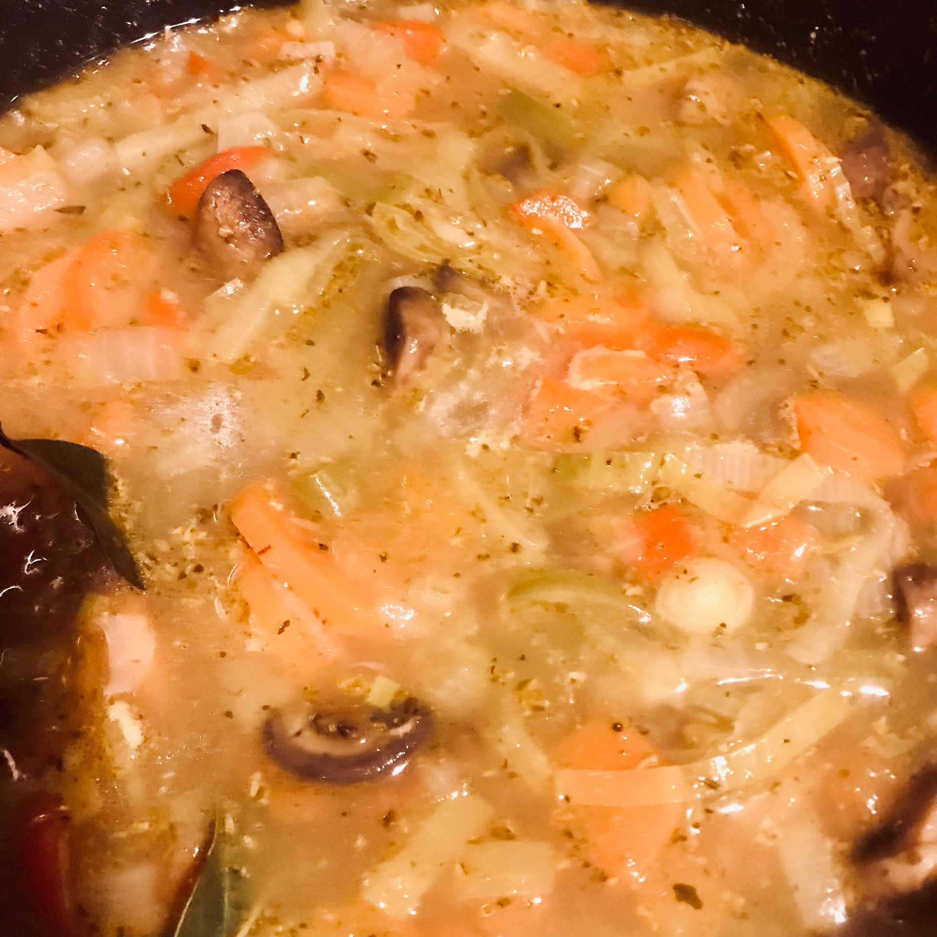 add the mushrooms and stir into the stew