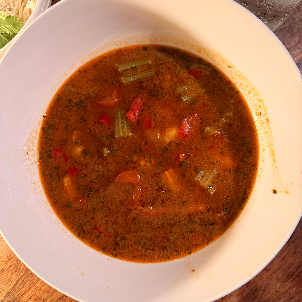 Quick Malaysian prawn curry