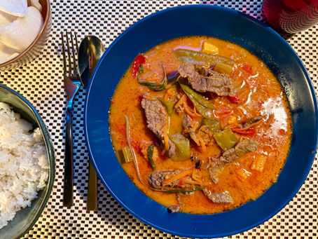 Thai red curry with beed