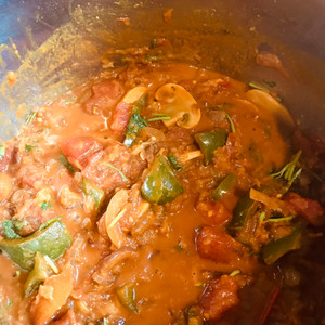 Sauté all the ingredients on a low heat