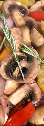 When the mushrooms start to soften, add the rosemary