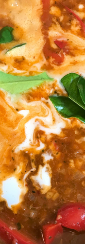 Add the coconut to the cooked down stock