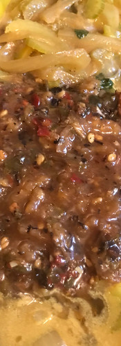 Add the sauce made from the marinade back into the pot