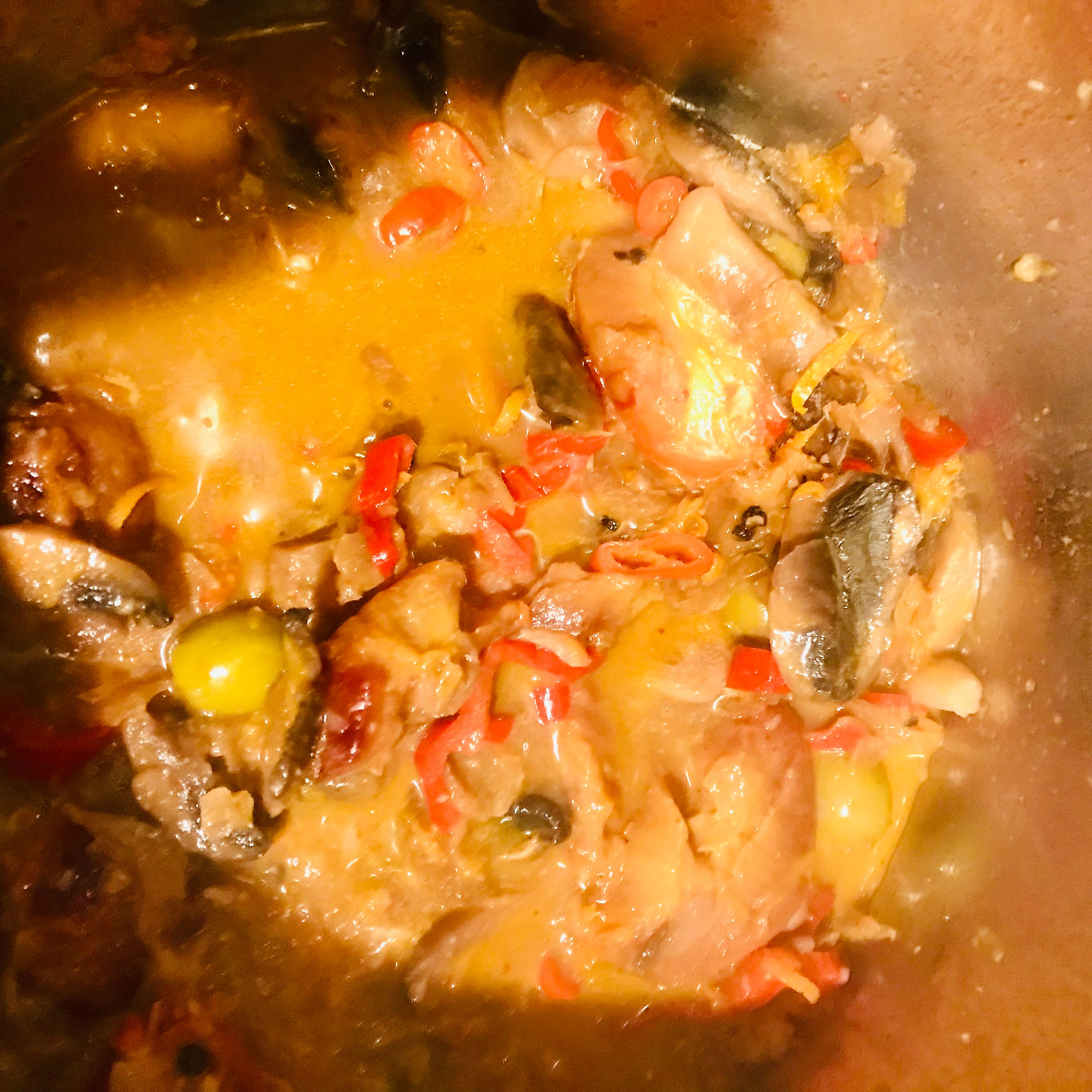 gently reduce in the stock until the duck is tender