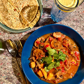 Vegan mushroom masala