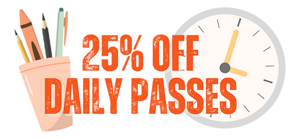 25% OFF Daily Passes