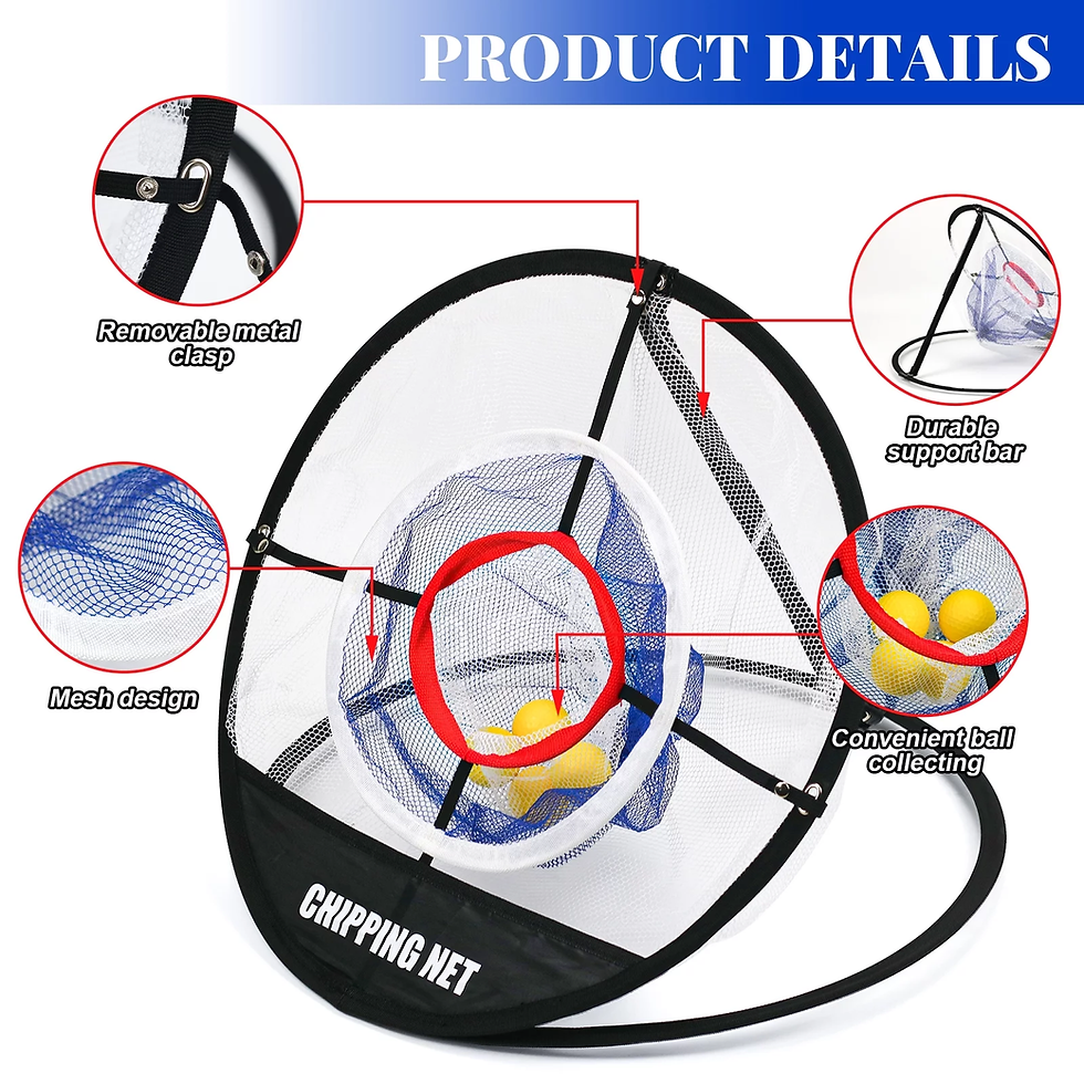 Thumbnail: Golf Practice Chipping Net with Golf Hitting Mat, Pop up Golf Nets Portable Chip