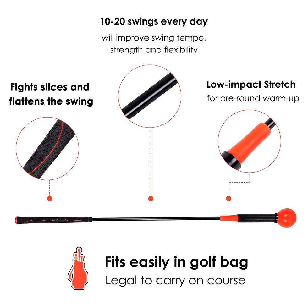 Thumbnail: Golf Swing Training Aid Golf Swing Practice Rod Golf Warm-Up Stick Golf Accessor