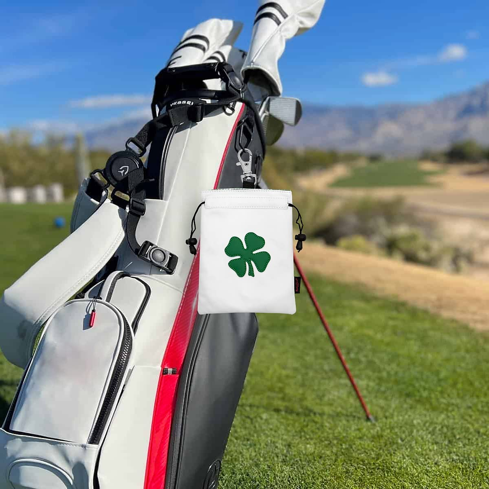 Thumbnail: Golf Valuables Pouch,Golf Pouch Bag with Drawstrings Golf Tee Bag Pouch Leather 
