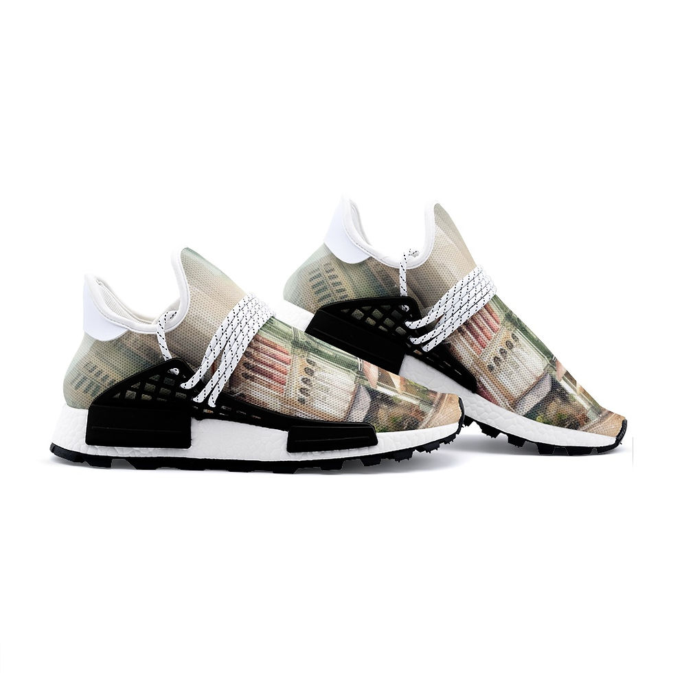 Thumbnail: Inside and outside view. Gsole Chinatown painting slip-on sneaker.