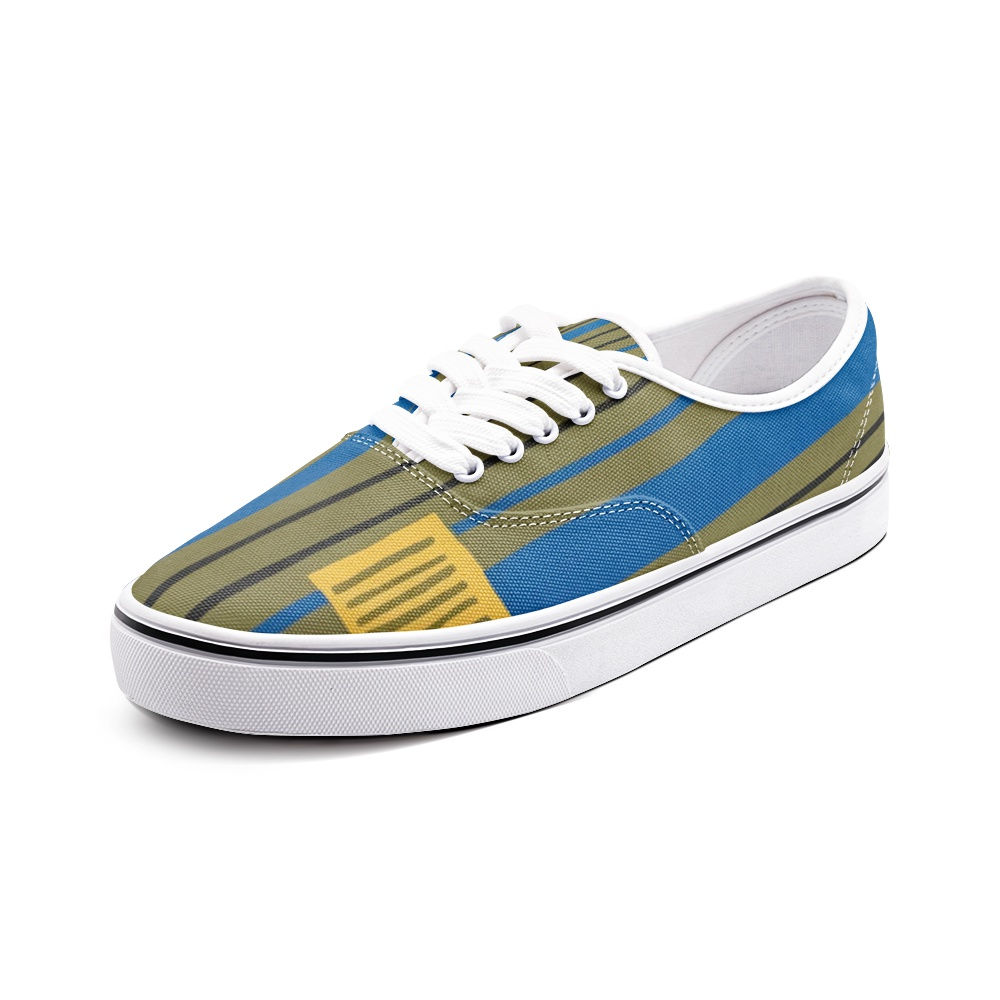 Gsole blue olive low-cut canvas sneaker. $49. Unisex.