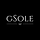 Text logo of company name, gsole
