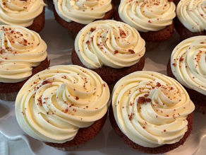 Red Velvet Cupcakes with Cream Cheese Frosting 