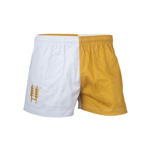 White/Gold Harlequin Shorts Hexby