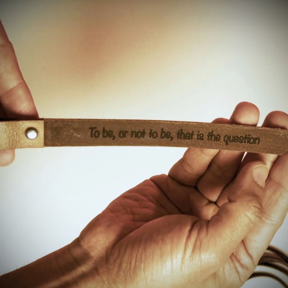 Thumbnail: Personalised Leather Bookmark + Keyring