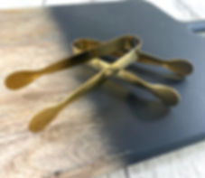 Small Gold Finish Tongs