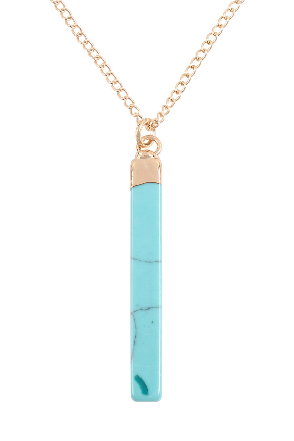 Thumbnail: Bar Stone Pendant Necklace