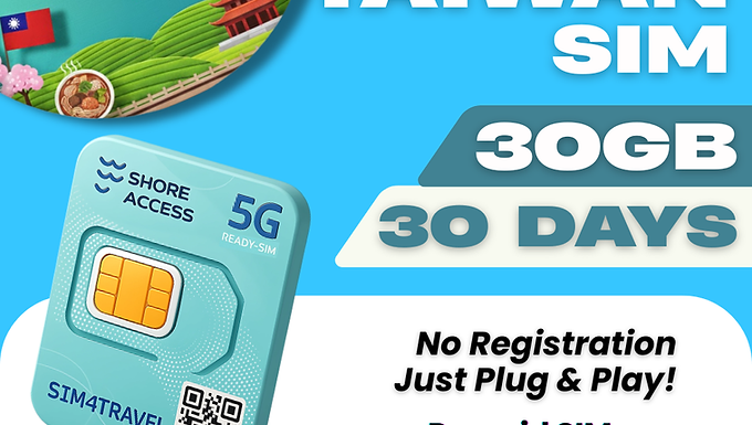 Taiwan 30GB 30 Days