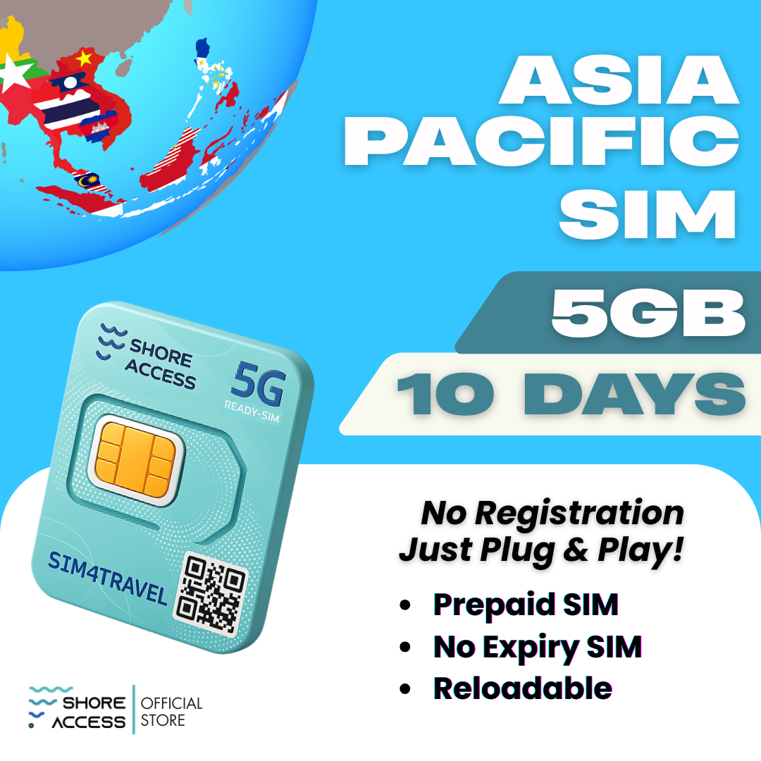 Asia Pacific 5GB 10 Days