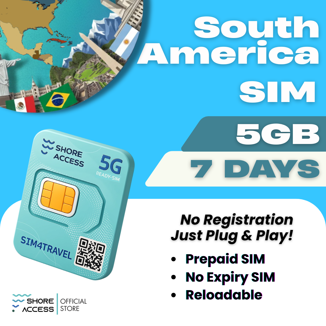 South America 5GB 7 days
