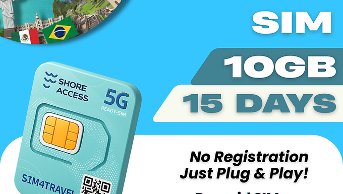 South America 10GB 15 Days